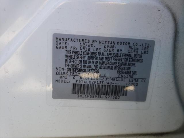 Photo 10 from auction – 2020 NISSAN KICKS S with VIN 3N1CP5BV3LL577520