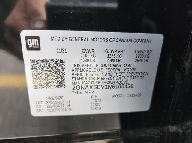 Photo 10 from auction – 2022 CHEVROLET EQUINOX LS with VIN 2GNAXSEV1N6100436