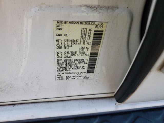 Photo 10 from auction – 2010 NISSAN PATHFINDER with VIN 5N1AR1NB9AC603034