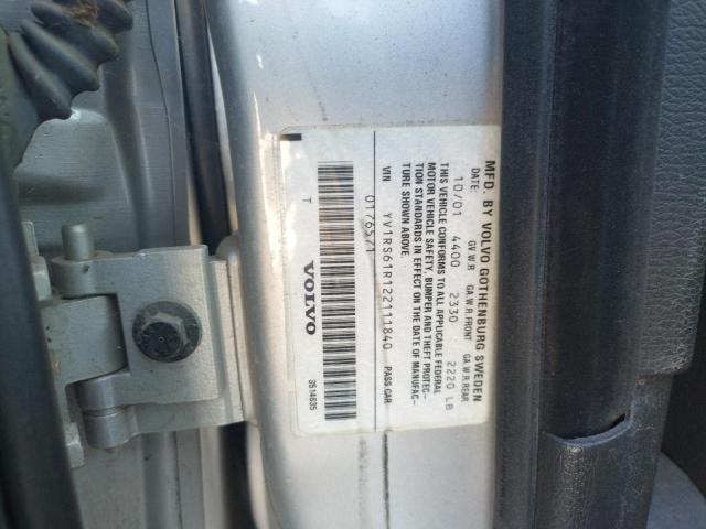 Photo 10 from auction – 2002 VOLVO S60 with VIN YV1RS61R122111840