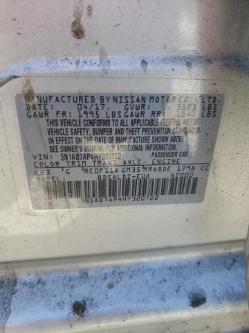 Photo 10 from auction – 2017 NISSAN SENTRA S with VIN 3N1AB7AP4HY320722
