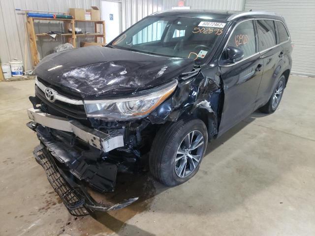 Photo 2 from auction – 2016 TOYOTA HIGHLANDER with VIN 5TDKKRFH4GS502893