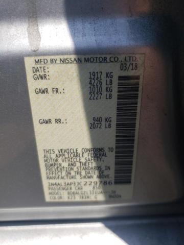 Photo 10 from auction – 2018 NISSAN ALTIMA 2.5 with VIN 1N4AL3AP3JC229786