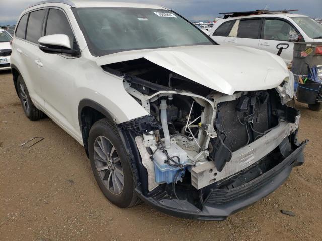 TOYOTA HIGHLANDER 2017 with VIN 5TDJZRFH4HS520884 - Photo from auction