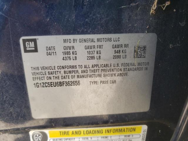 Photo 10 from auction – 2011 CHEVROLET MALIBU 1LT with VIN 1G1ZC5EU6BF362656