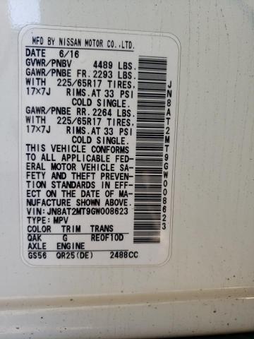 Photo 10 from auction – 2016 NISSAN ROGUE S with VIN JN8AT2MT9GW008623