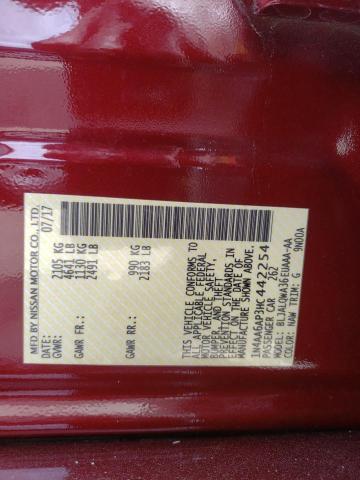 Photo 10 from auction – 2017 NISSAN MAXIMA 3.5 with VIN 1N4AA6AP3HC442254