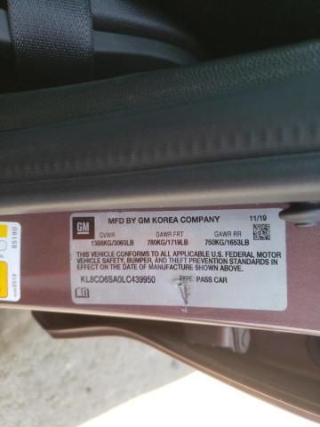 Photo 10 from auction – 2020 CHEVROLET SPARK 1LT with VIN KL8CD6SA0LC439950