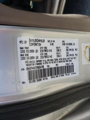 Photo 10 from auction – 2002 DODGE GRAND CARA with VIN 2B4GP44372R654795