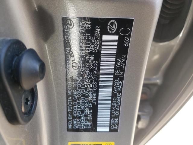 Photo 10 from auction – 2015 LEXUS ES 350 with VIN JTHBK1GG3F2195499