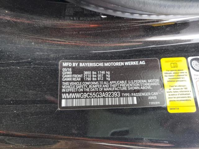 Photo 10 from auction – 2016 MINI COOPER S with VIN WMWWG9C55G3A92393
