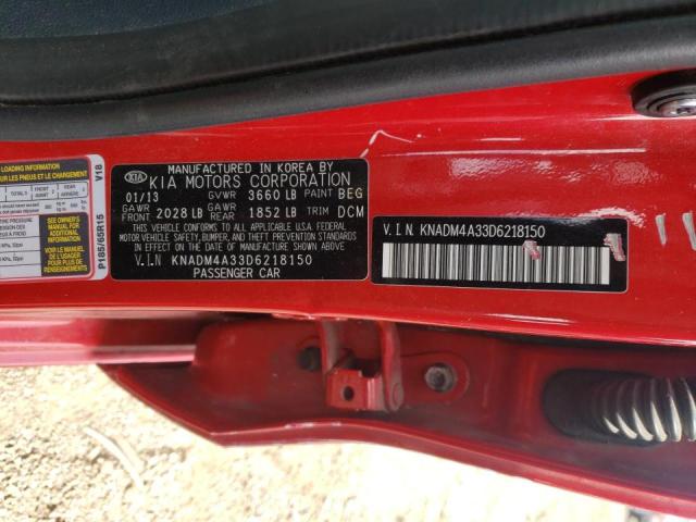 Photo 10 from auction – 2013 KIA RIO LX with VIN KNADM4A33D6218150