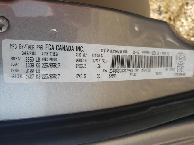 Photo 10 from auction – 2016 DODGE GRAND CARA with VIN 2C4RDGBG7GR177563
