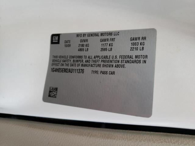 Photo 10 from auction – 2010 BUICK LUCERNE CX with VIN 1G4HE5EM2AU111376