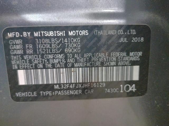 Photo 10 from auction – 2018 MITSUBISHI MIRAGE G4 with VIN ML32F4FJXJHF16129