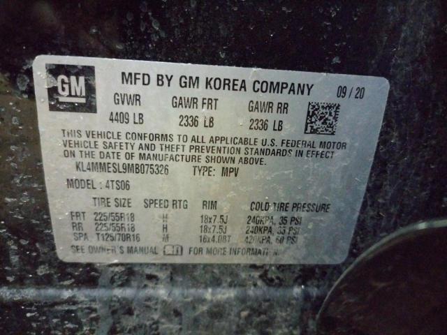 Photo 10 from auction – 2021 BUICK ENCORE GX with VIN KL4MMESL9MB075326