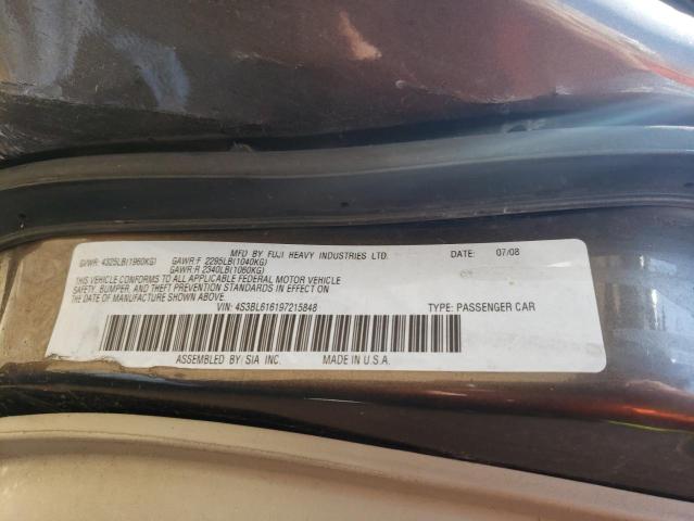 Zdjęcie 10 z aukcji – 2009 SUBARU LEGACY 2.5 z VIN 4S3BL616197215848