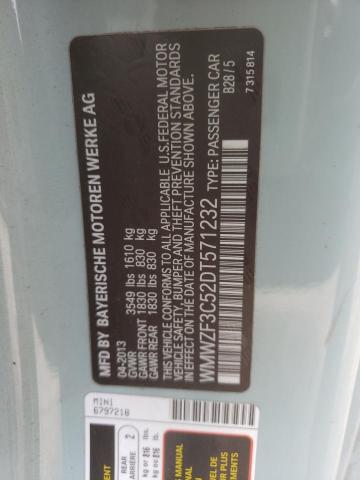 Photo 10 from auction – 2013 MINI COOPER CLU with VIN WMWZF3C52DT571232