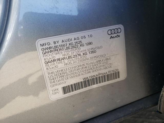 Photo 10 from auction – 2010 AUDI Q5 PRESTIG with VIN WA1WKAFP9AA107620