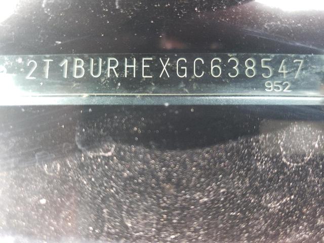 Photo 10 from auction – 2016 TOYOTA COROLLA L with VIN 2T1BURHEXGC638547