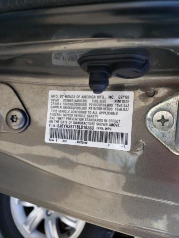 Photo 10 from auction – 2008 HONDA ELEMENT EX with VIN 5J6YH28718L018360