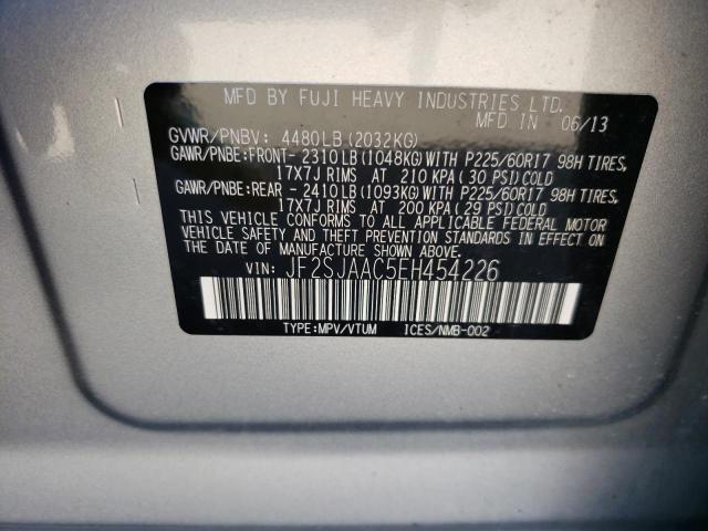 Photo 10 from auction – 2014 SUBARU FORESTER 2 with VIN JF2SJAAC5EH454226