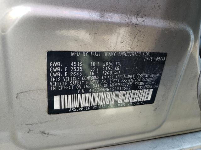 Photo 10 from auction – 2016 SUBARU LEGACY 2.5 with VIN 4S3BNAN64G3012562