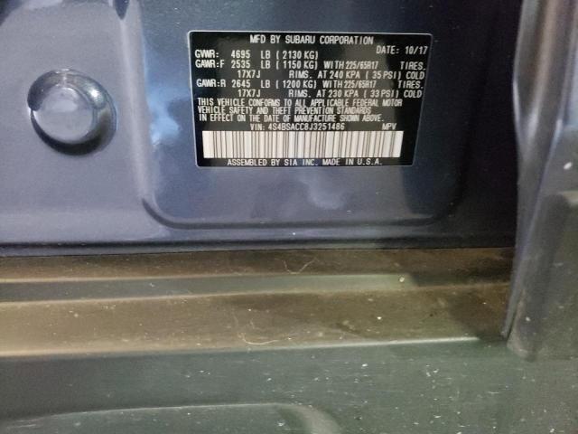 Photo 10 from auction – 2018 SUBARU OUTBACK 2. with VIN 4S4BSACC8J3251486