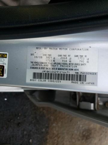 Photo 10 from auction – 2009 MAZDA 3 I with VIN JM1BK32G291216471