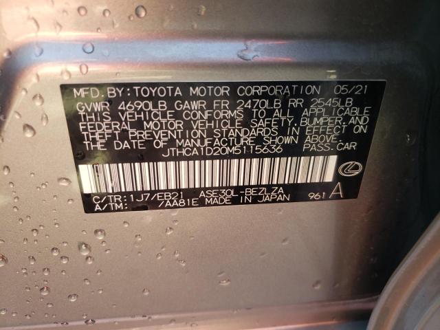Photo 10 from auction – 2021 LEXUS IS 300 with VIN JTHCA1D20M5115636