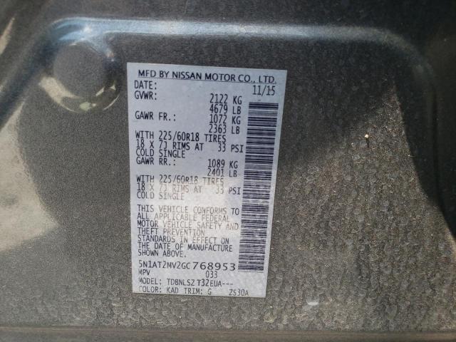 Photo 10 from auction – 2016 NISSAN ROGUE S with VIN 5N1AT2MV2GC768953