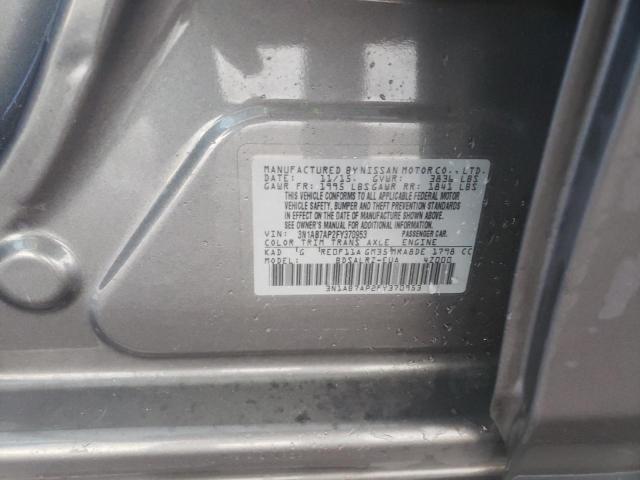 Photo 10 from auction – 2015 NISSAN SENTRA S with VIN 3N1AB7AP2FY370953