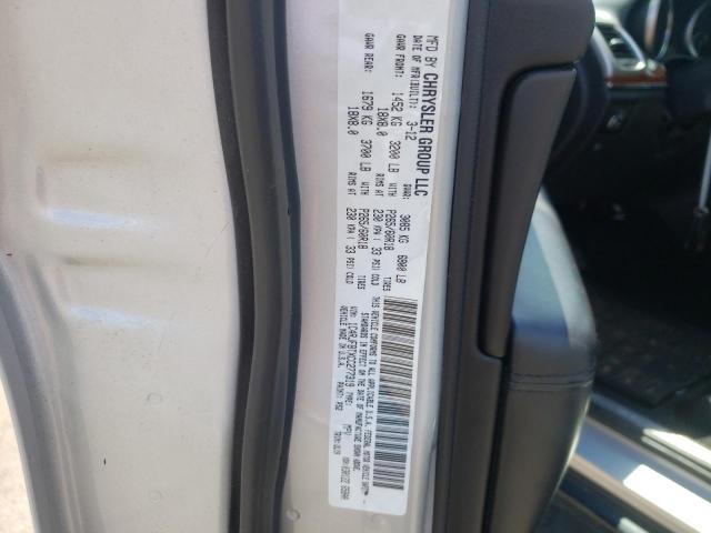 Zdjęcie 10 z aukcji – 2012 JEEP GRAND CHER z VIN 1C4RJFBTXCC277319