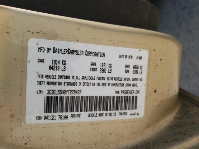 Photo 10 from auction – 2000 CHRYSLER SEBRING JX with VIN 3C3EL55H8YT279497