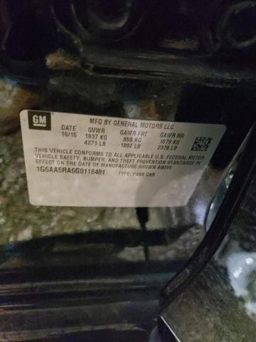 Photo 10 from auction – 2016 CADILLAC ATS with VIN 1G6AA5RA6G0118481