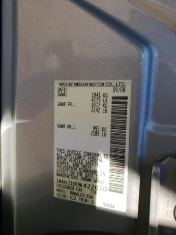 Photo 10 from auction – 2009 NISSAN ALTIMA 2.5 with VIN 1N4AL21E09N422020