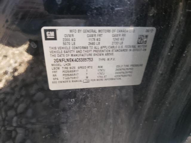 Photo 10 from auction – 2012 CHEVROLET EQUINOX LT with VIN 2GNFLNEK4C6385753