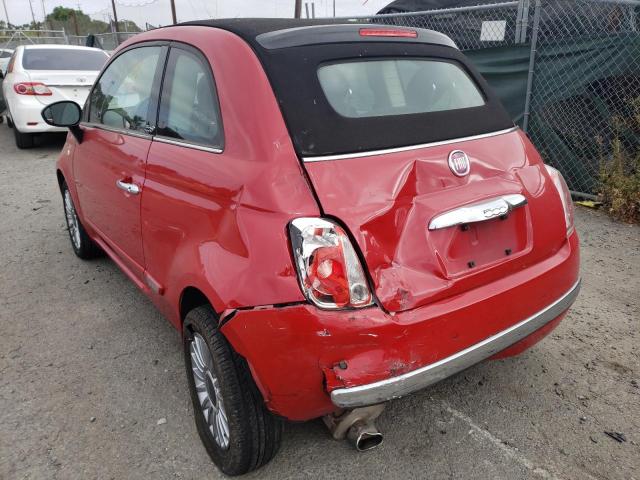 Photo 3 from auction – 2013 FIAT 500 LOUNGE with VIN 3C3CFFER6DT673944