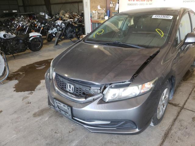 Photo 9 from auction – 2013 HONDA CIVIC LX with VIN 19XFB2F53DE098442
