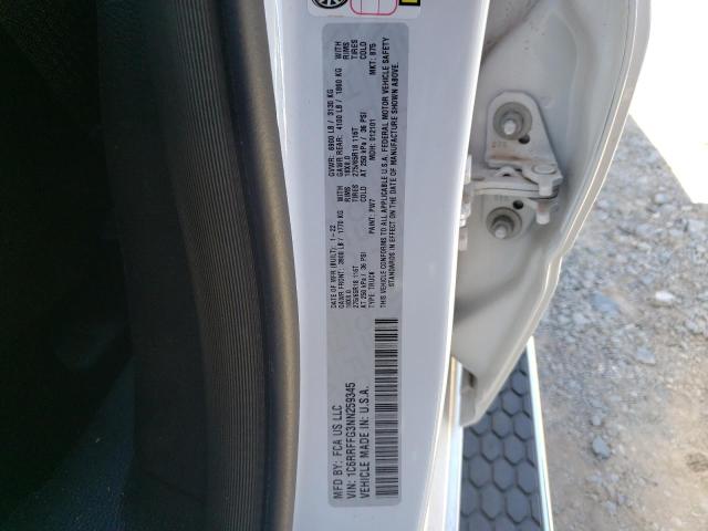 Photo 10 from auction – 2022 RAM 1500 BIG H with VIN 1C6RRFFG3NN259345