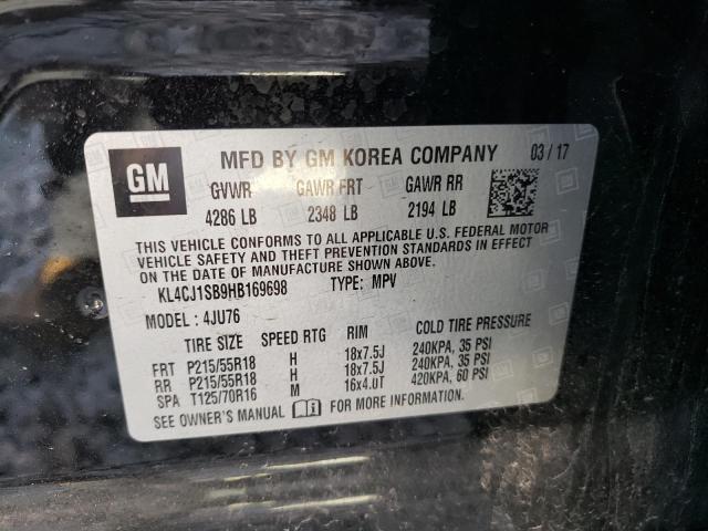 Photo 10 from auction – 2017 BUICK ENCORE SPO with VIN KL4CJ1SB9HB169698