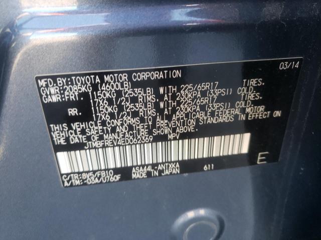 Photo 10 from auction – 2014 TOYOTA RAV4 LE with VIN JTMBFREV4ED062369