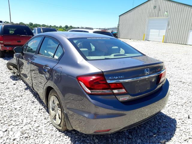 Photo 3 from auction – 2015 HONDA CIVIC LX with VIN 19XFB2F5XFE104501