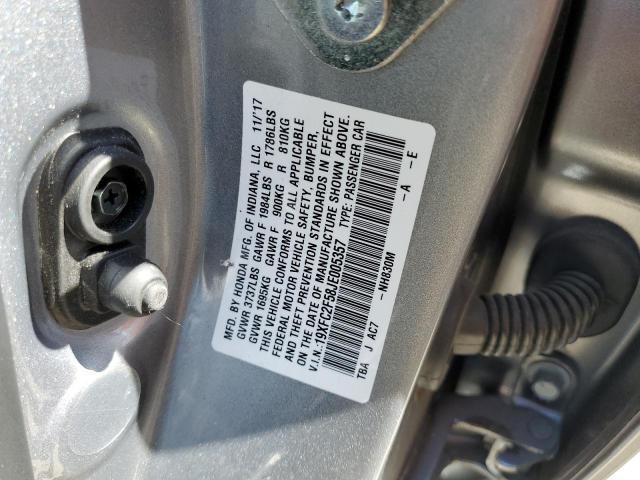 Photo 10 from auction – 2018 HONDA CIVIC LX with VIN 19XFC2F58JE005357