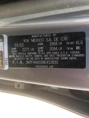 Photo 10 from auction – 2022 KIA FORTE GT with VIN 3KPF44AC6NE453830