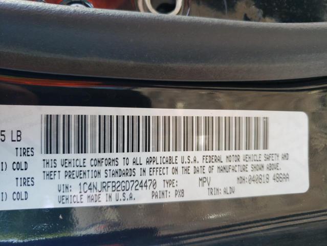 Photo 10 from auction – 2016 JEEP PATRIOT LA with VIN 1C4NJRFB2GD724470