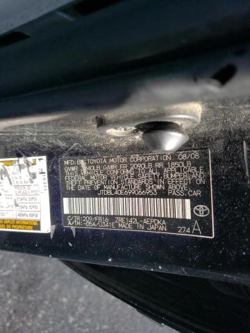 Photo 10 from auction – 2009 TOYOTA COROLLA BA with VIN JTDBL40E699066953