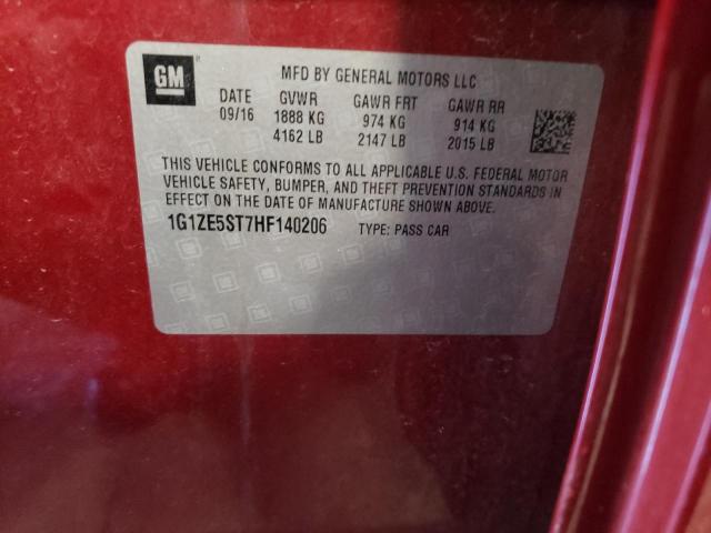 Photo 10 from auction – 2017 CHEVROLET MALIBU LT with VIN 1G1ZE5ST7HF140206