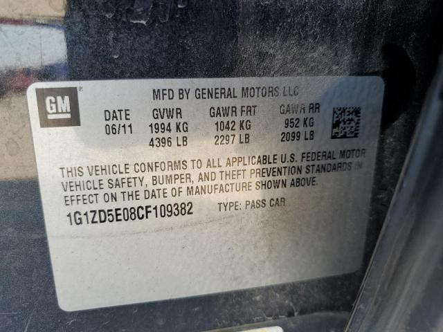 Photo 10 from auction – 2012 CHEVROLET MALIBU 2LT with VIN 1G1ZD5E08CF109382