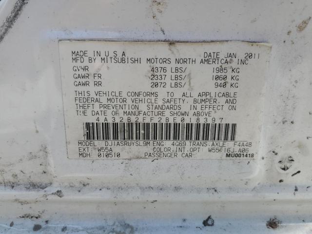Photo 10 from auction – 2011 MITSUBISHI GALANT FE with VIN 4A32B2FF2BE018397